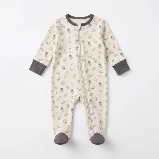 TomatoMaster Cotton Button Closure Long Sleeve Baby Romper, wholesale