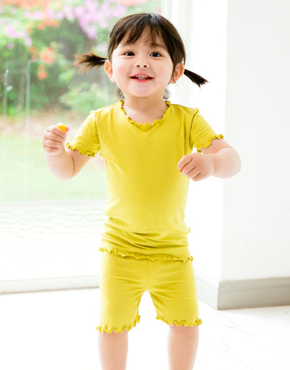 Essentials Viscose Short Sleeve Shirring Set