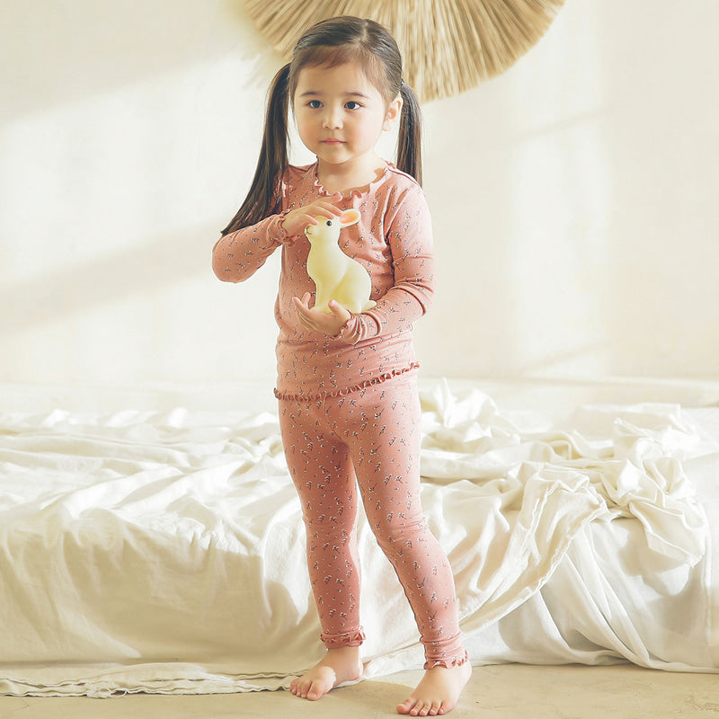 Wind Flower Long Sleeve Shirring
