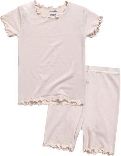 Essentials Viscose Short Sleeve Shirring Set
