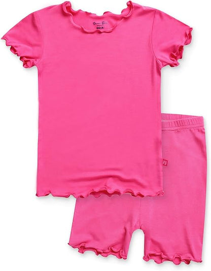Essentials Viscose Short Sleeve Shirring Set