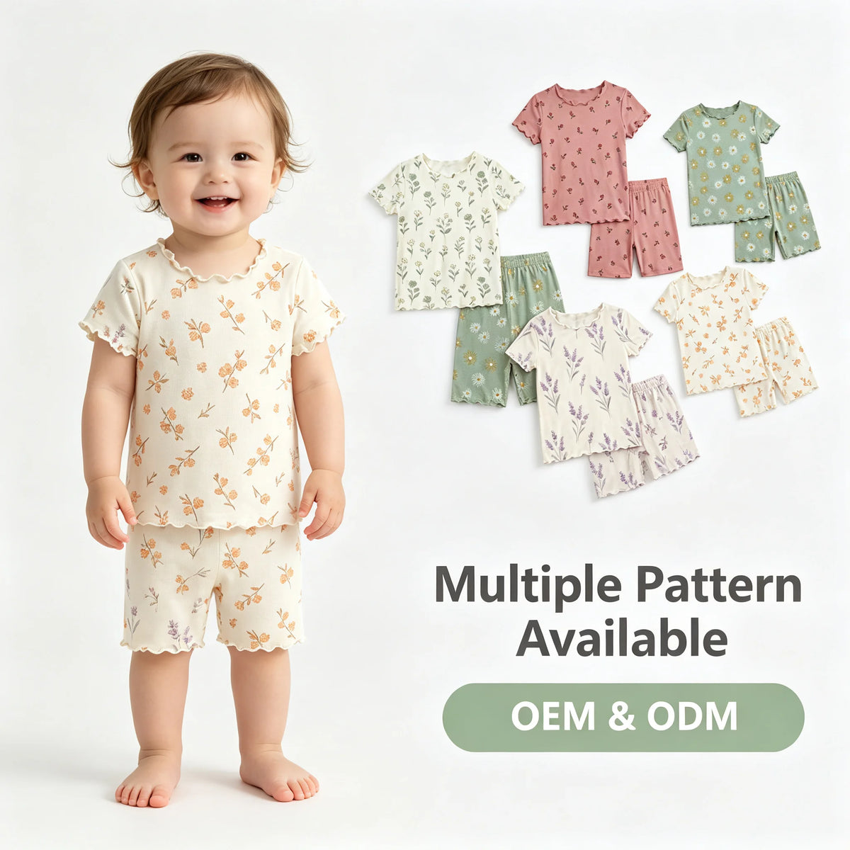 TomatoMaster Bamboo Short Sleeve & Shorts Homewear Set, wholesale