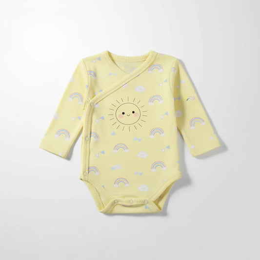 TomatoMaster Cotton Long Sleeve Baby Bodysuit, 6–12M, wholesale