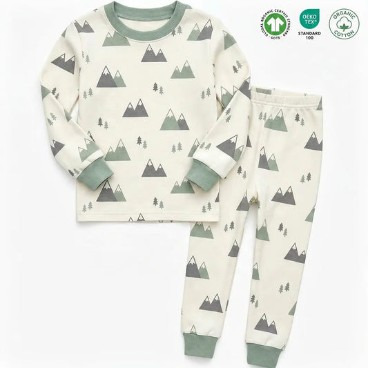 TomatoMaster Construction Print Cotton Autumn Baby Set, wholesale