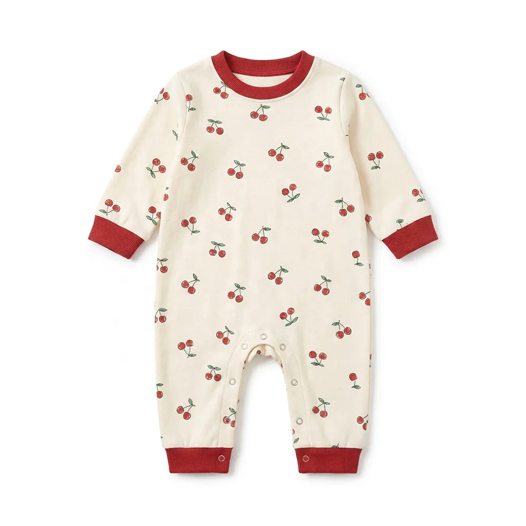 TomatoMaster Cotton Button Baby Bodysuit, Custom Logo, wholesale