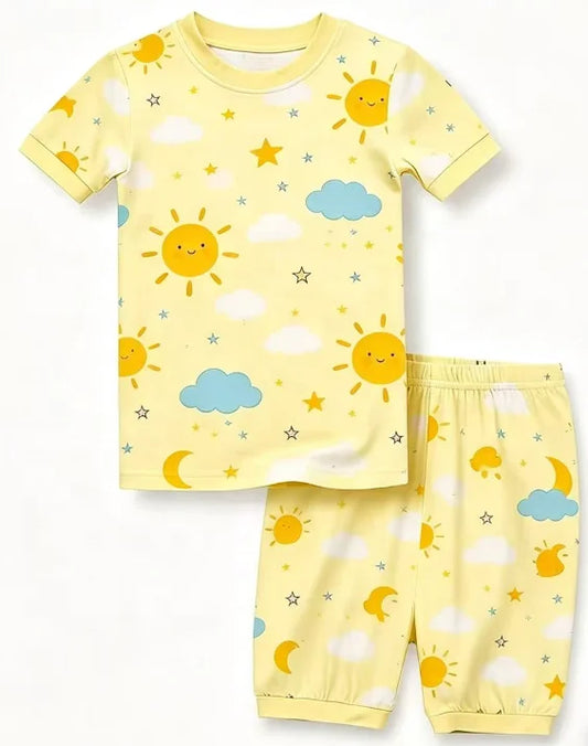 TomatoMaster Custom Truck Print Cotton Baby Summer Set, wholesale