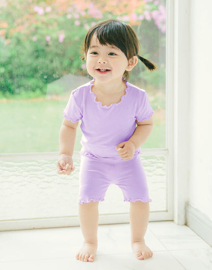Essentials Viscose Short Sleeve Shirring Set