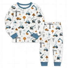 TomatoMaster construction truck bamboo long sleeve baby set, wholesale